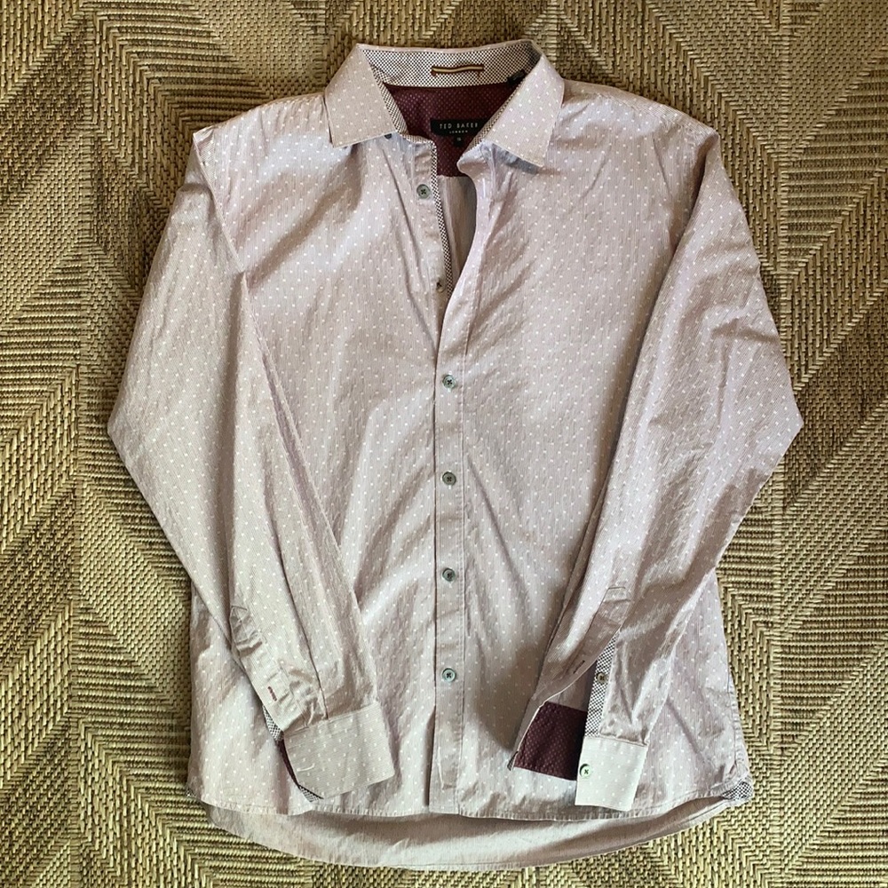 Ted Baker London Men’s Long Sleeve Button Down Dress Shirt Size 16